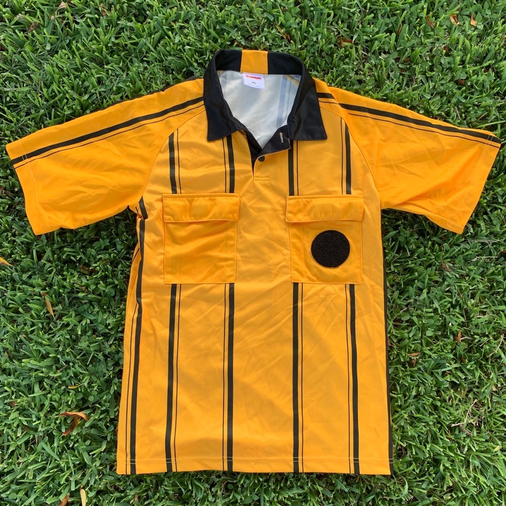 YELLOW SOCCER REF SHIRT